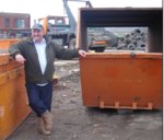 Chris Wilson pictured at his skip hire yard