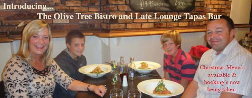 sarah and faily dining at the Olive Tree Bistro Frodsham